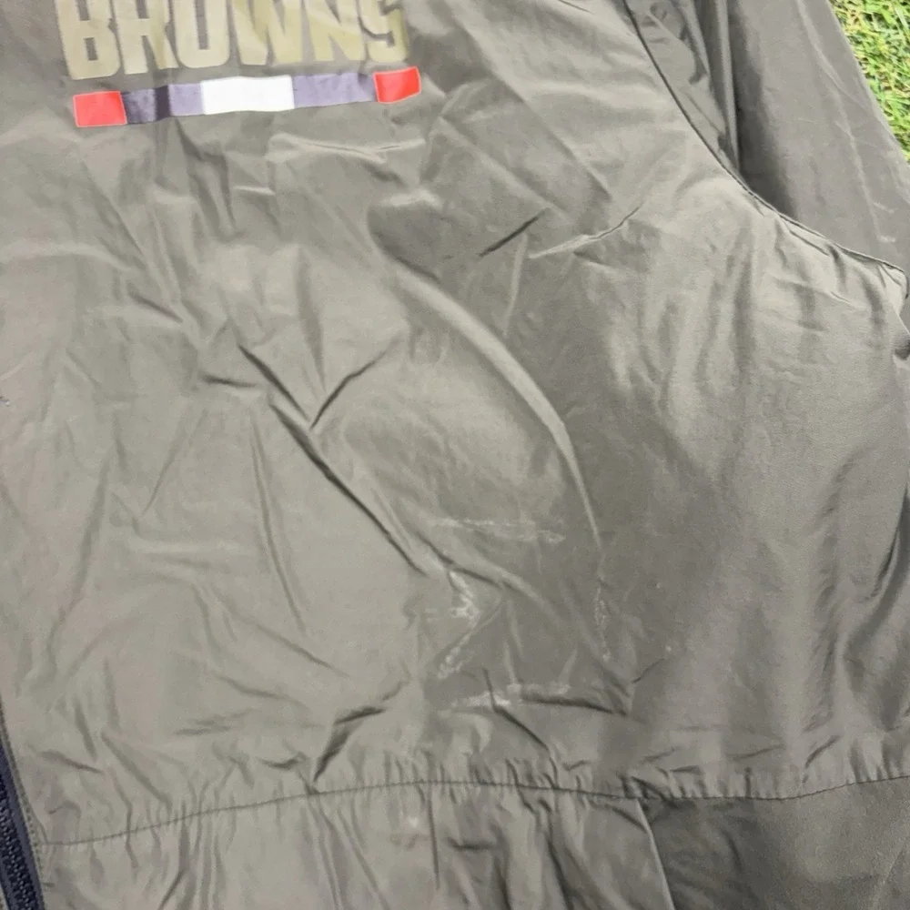Nike Cleveland Browns Salute To Service Jacket Mens XL OnField Reversible Puffer